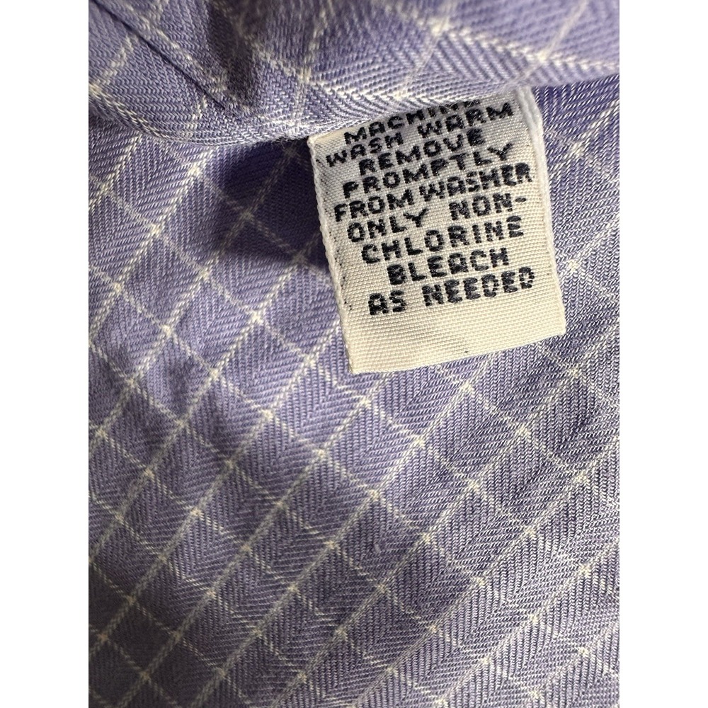 Polo Ralph Lauren Philip Dress Shirt Mens 16.5 32/33 Blue Check Non-Iron - Picture 9 of 11